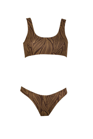 Marina Bikini | Brown Leaves